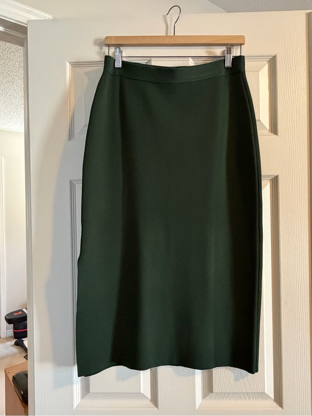 Simons Forest Green Midi Pencil Skirt